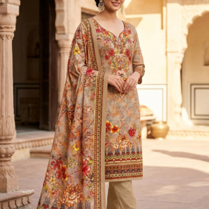 Linen 3PIece Embroided dress