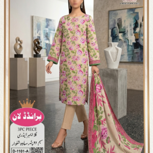 Lawn3Piece Embroided dress