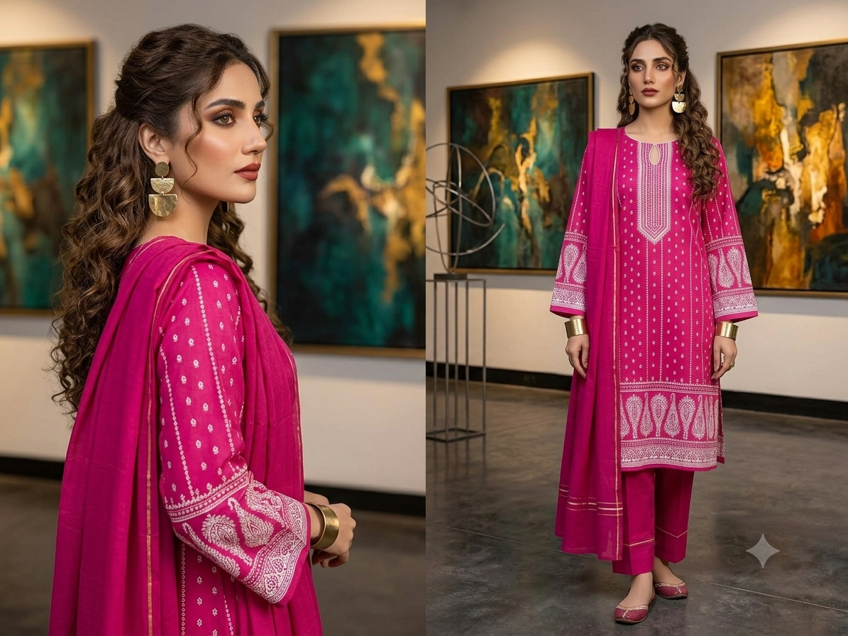 LAWN3PieceEmbroided dress
