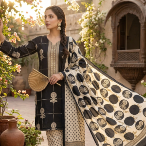 LAWN3PieceEmbroided Dress
