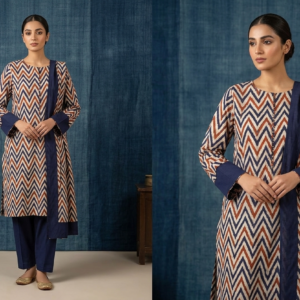 LAWN2piece Embroided dress