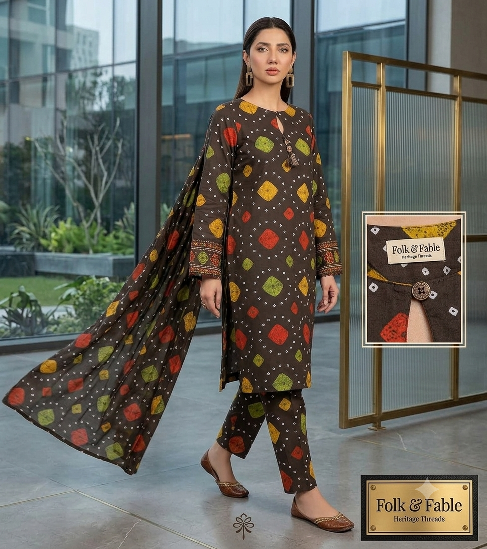 LAWN2 Piece Embroided dress - Image 2